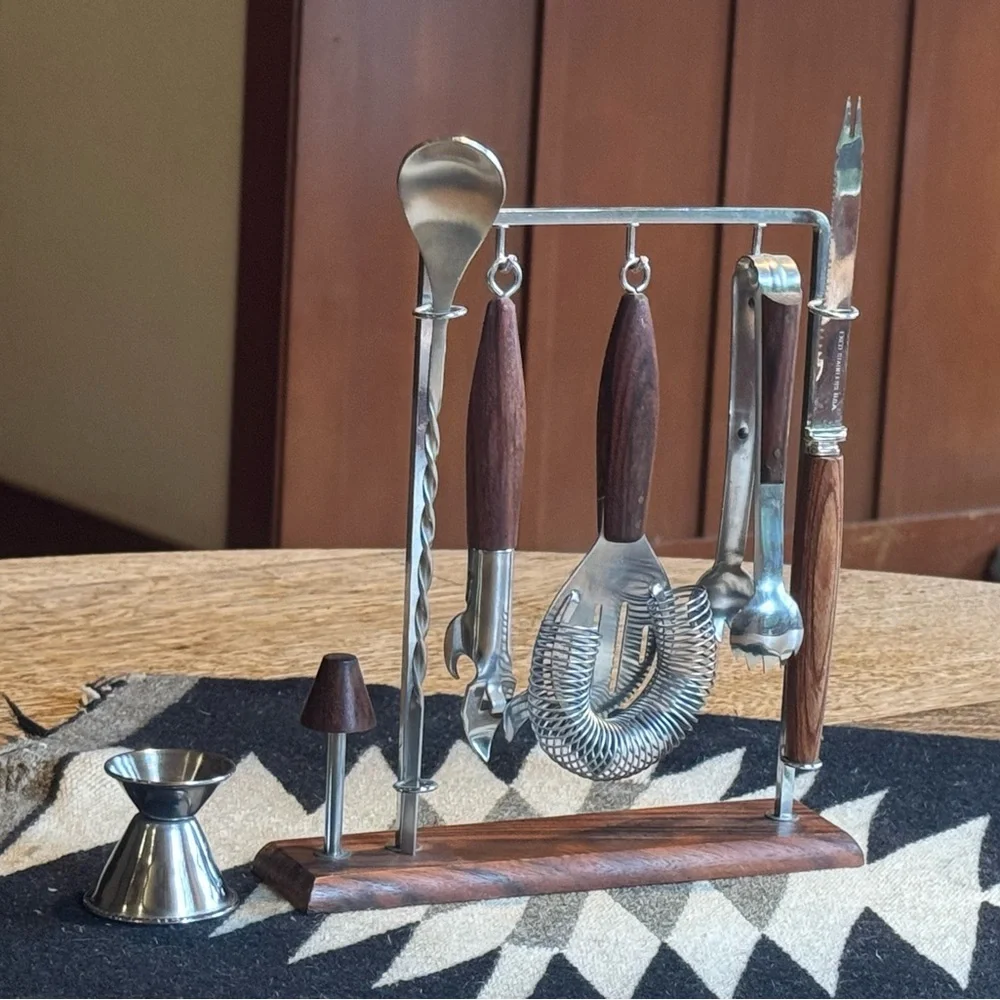 MCM Wood and Metal Bar Tool Set - Picture 5 of 5